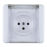 Waterproof luxury - 55mm transparent power socket
